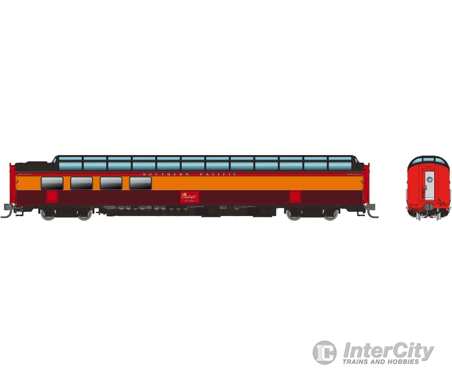 Rapido 575001 N Sp Dome-Lounge W/Fluted Sides: - Daylight: #3604 Passenger Cars