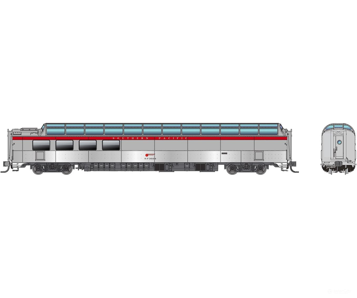 Rapido 575010 N Sp Dome-Lounge W/Flat Sides: - General Service: #3604 Passenger Cars