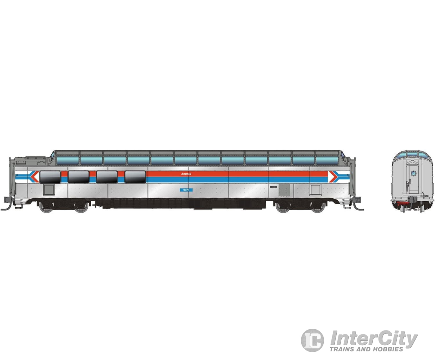 Rapido 575013 N Sp Dome-Lounge W/Flat Sides: Amtrak - Phase 1: #9373 Passenger Cars