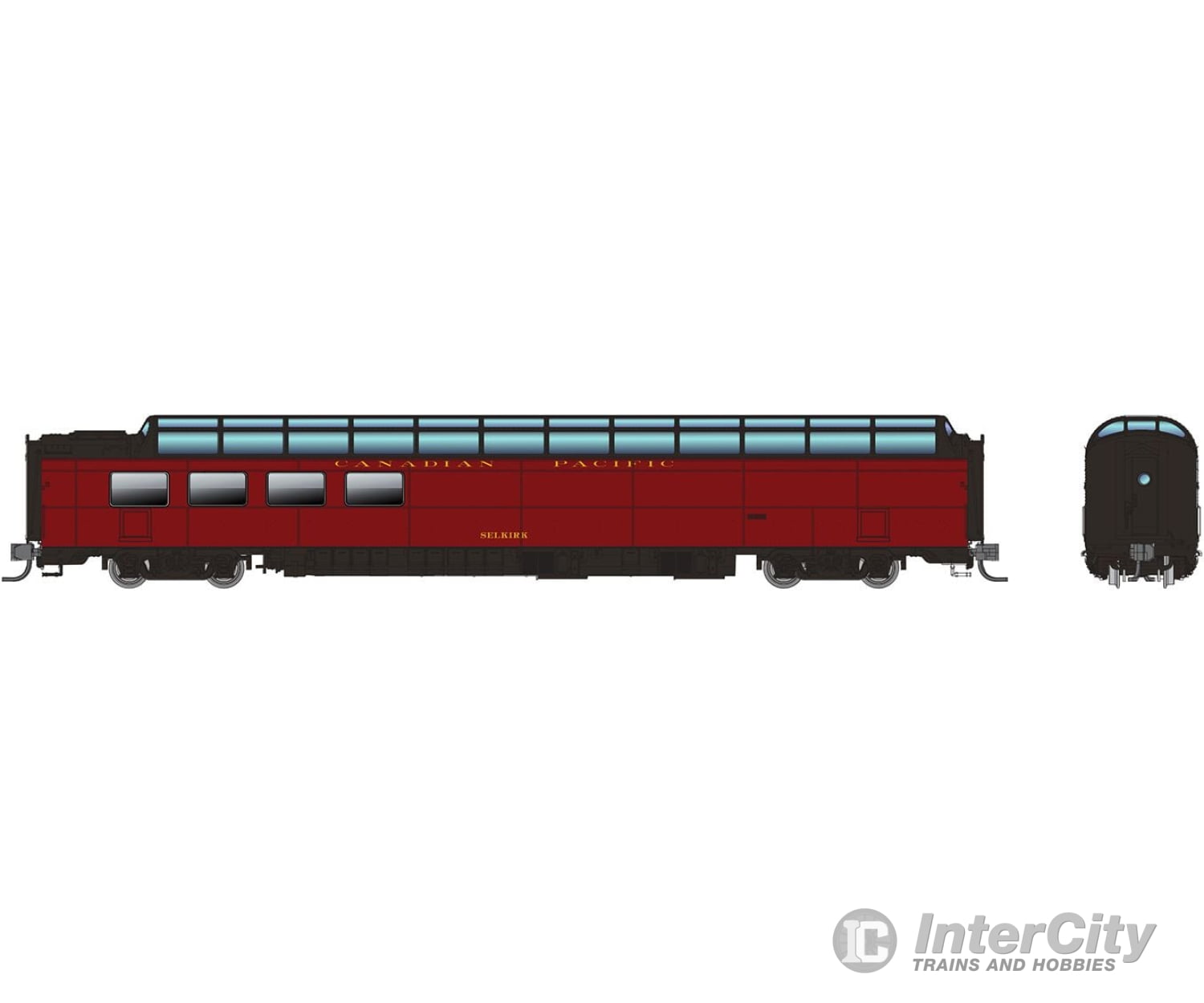 Rapido 575014 N Sp Dome-Lounge W/Flat Sides: Canadian Pacific: #3605 ’Selkirk’ Passenger Cars