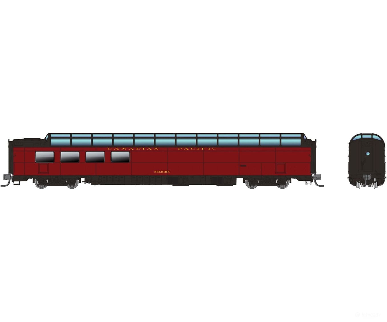 Rapido 575014 N Sp Dome-Lounge W/Flat Sides: Canadian Pacific: #3605 ’Selkirk’ Passenger Cars