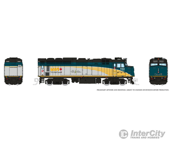 Rapido 582015 N Rebuilt F40PH-2D (DC/Silent): Canada $10 Bill Version: #6403 Locomotives