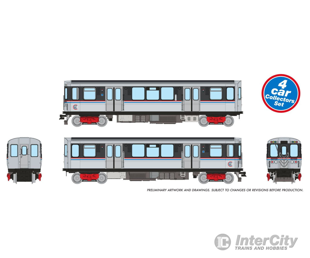 Rapido 588001 N CTA 2600-series L 4-Car Set (DC/Silent): As Delivered Scheme