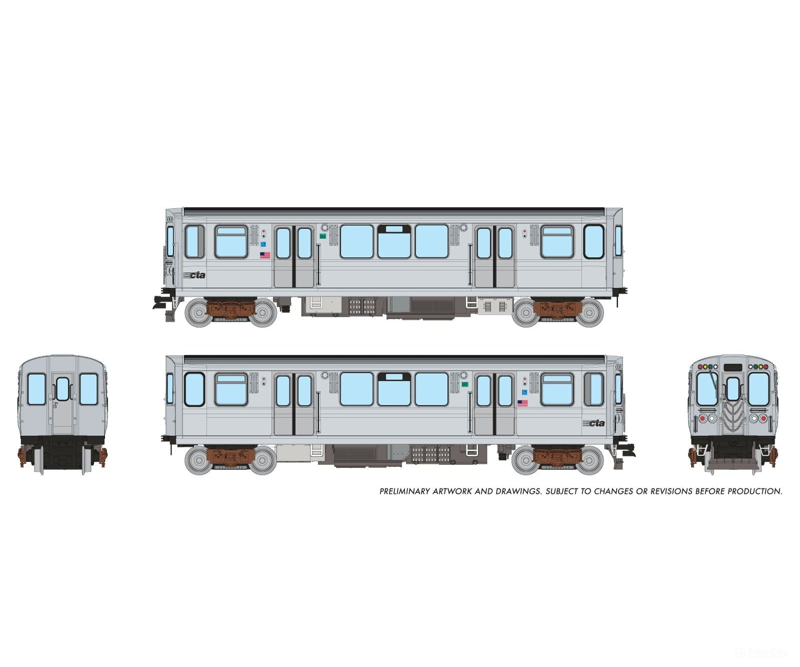 Rapido 588002 N CTA 2600-series L 2-Car Pair (DC/Silent): As Delivered Scheme