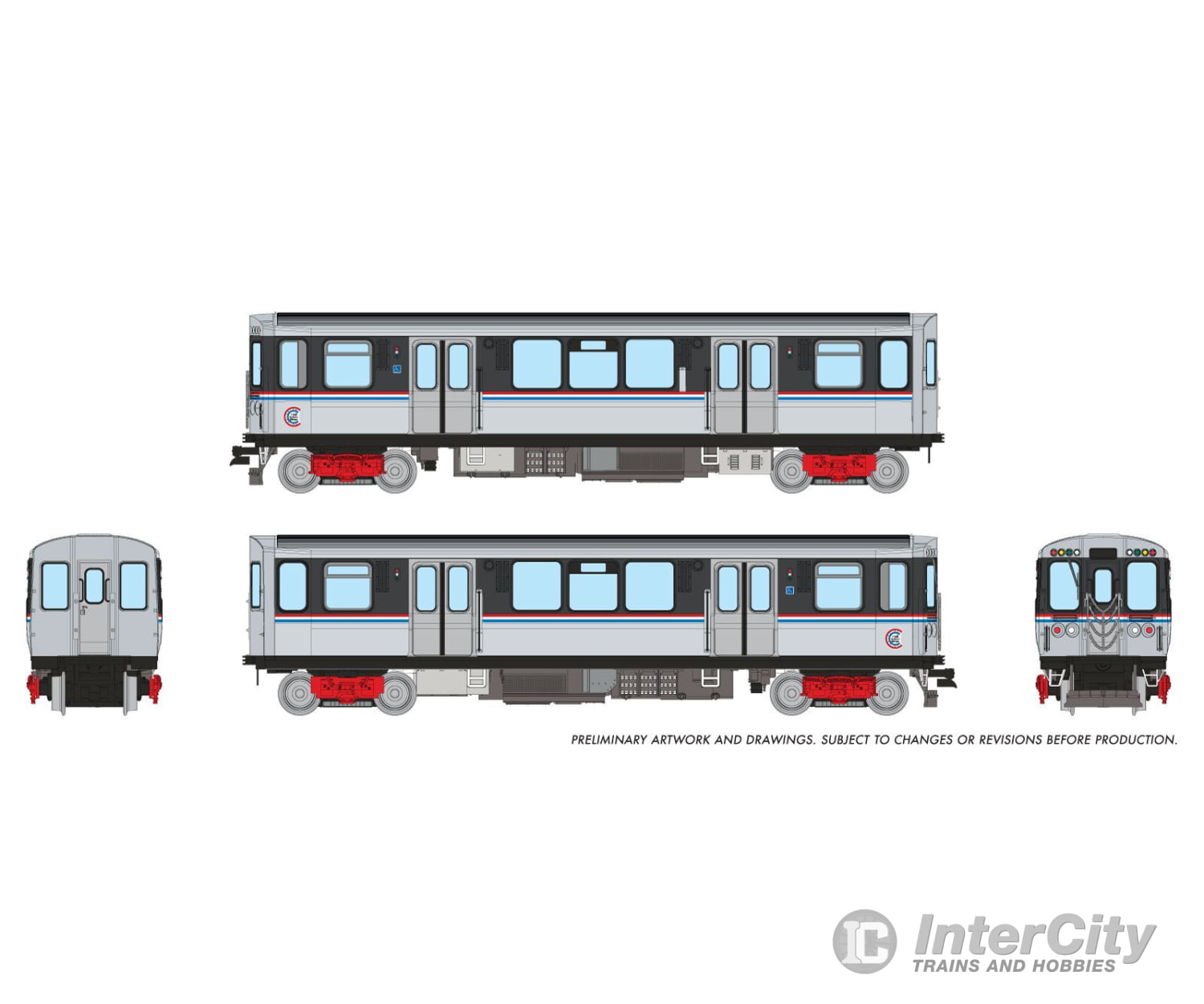 Rapido 588501 N CTA 2600-series L 4-Car Set (DC/DCC/Sound): As Delivered Scheme