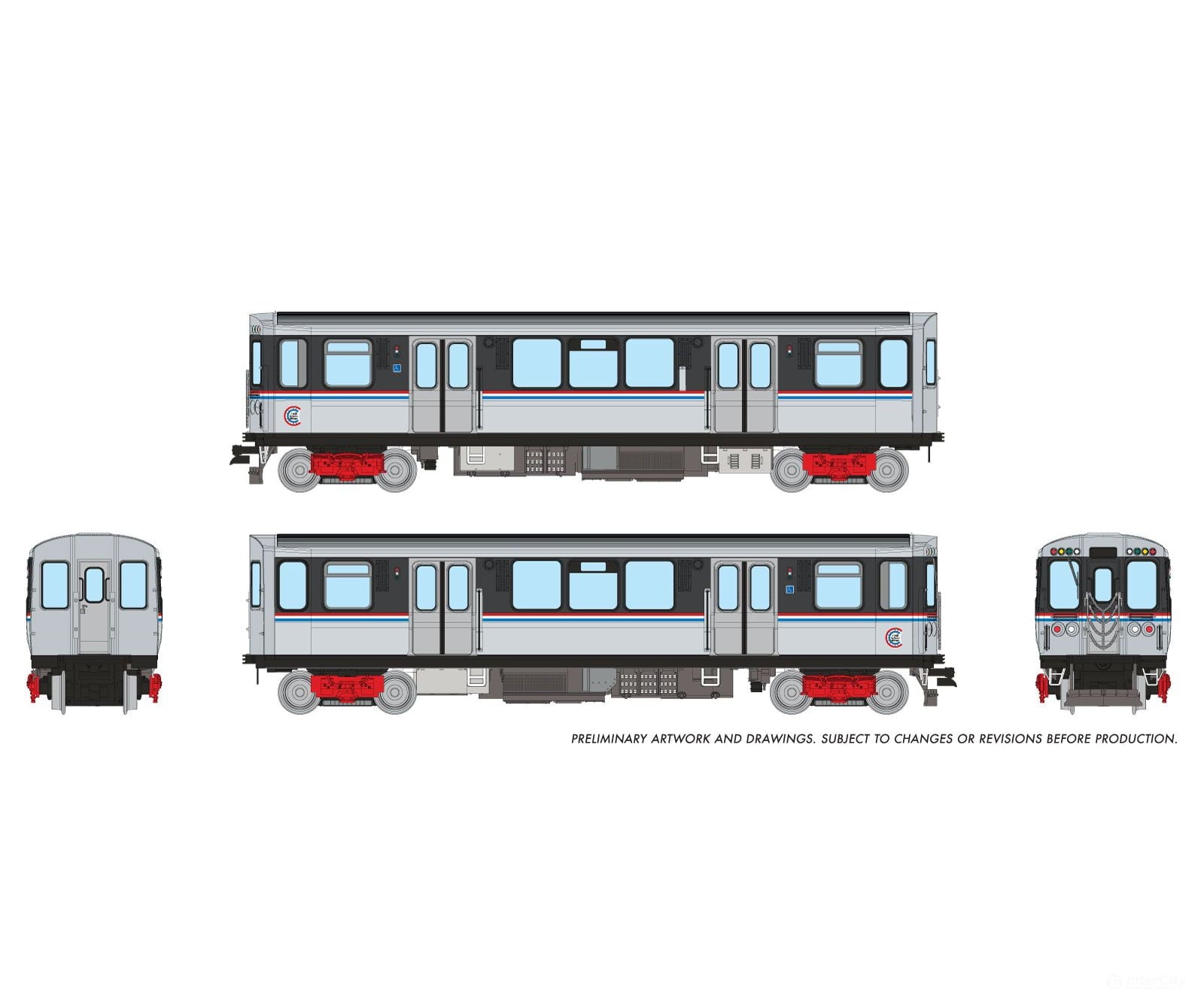 Rapido 588501 N CTA 2600-series L 4-Car Set (DC/DCC/Sound): As Delivered Scheme