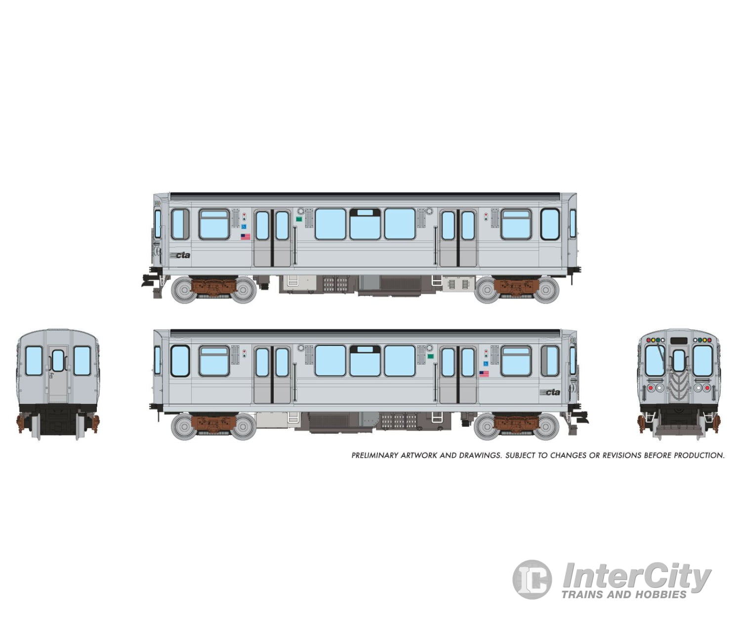 Rapido 588502 N CTA 2600-series L 2-Car Pair (DC/DCC/Sound): As Delivered Scheme