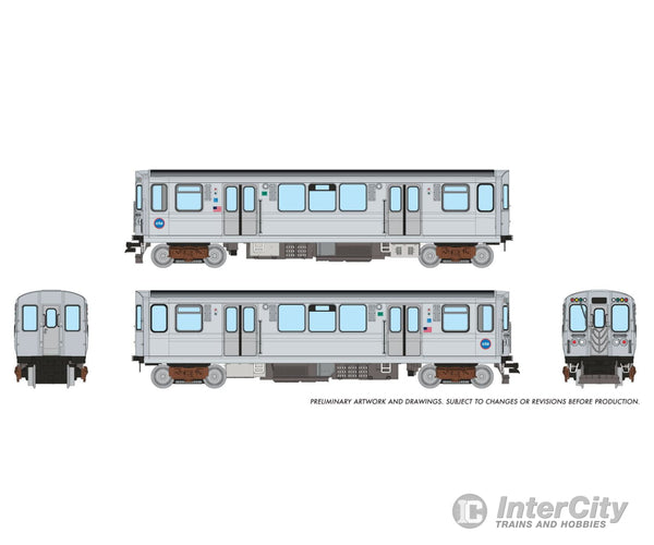Rapido 588503 N CTA 2600-series L 2-Car Pair (DC/DCC/Sound): Speedlines Logo Scheme