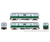 Rapido 588508 N CTA 2600-series L 2-Car Pair (DC/DCC/Sound): 75th Anniversary White/Green Scheme