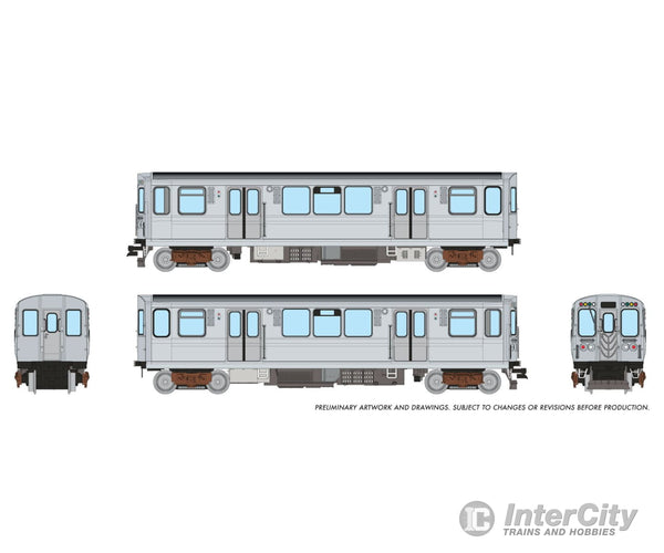 Rapido 588509 N CTA 2600-series L 2-Car Pair (DC/DCC/Sound): Painted Unlettered