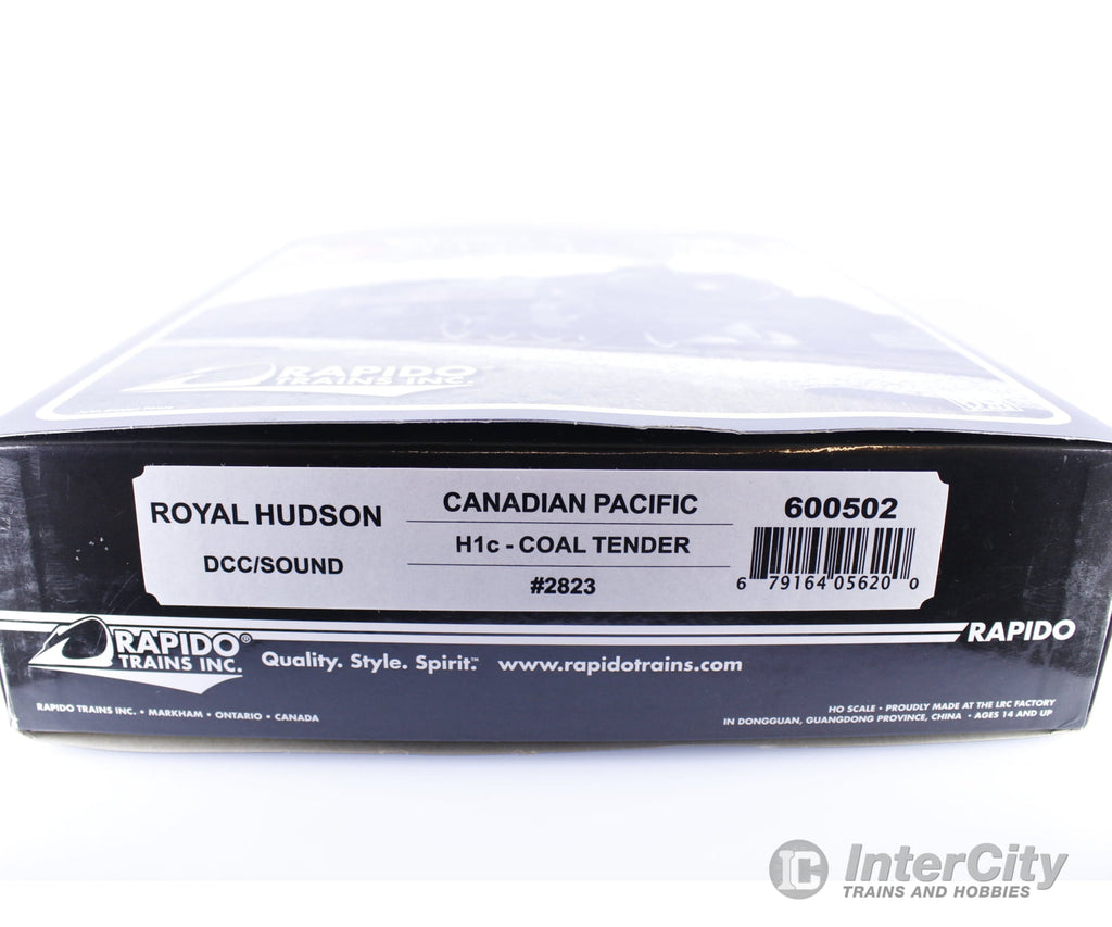 Rapido 600502 HO Royal Hudson H1c Coal Tender Steam Loco Un-Run Like New Rare Canadian Pacific (CP) 2823 DCC & Sound