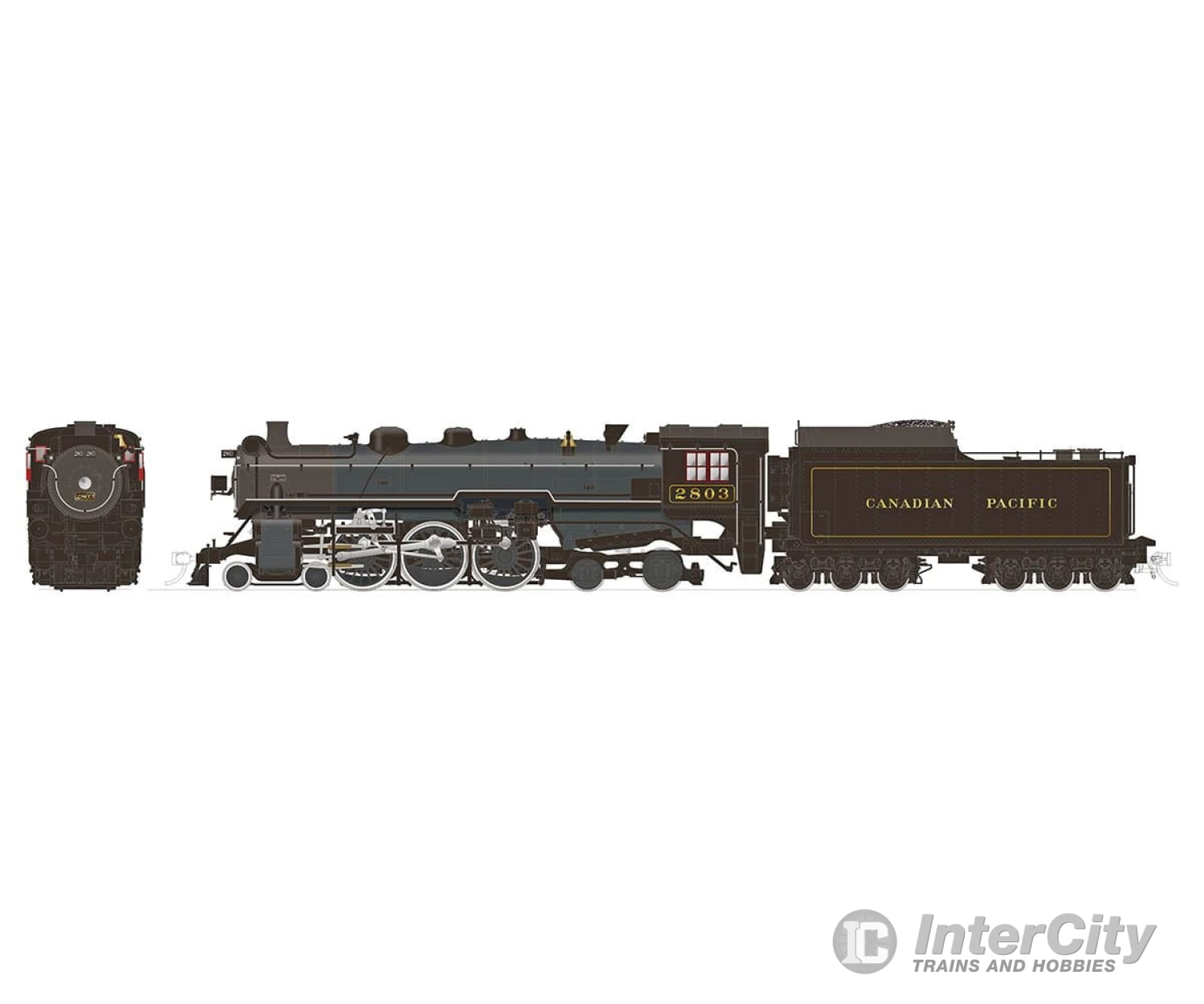 Rapido 601001 Ho H1A 4-6-4 Hudson (Dc/Silent): Cpr - As Built: #2803 Locomotive