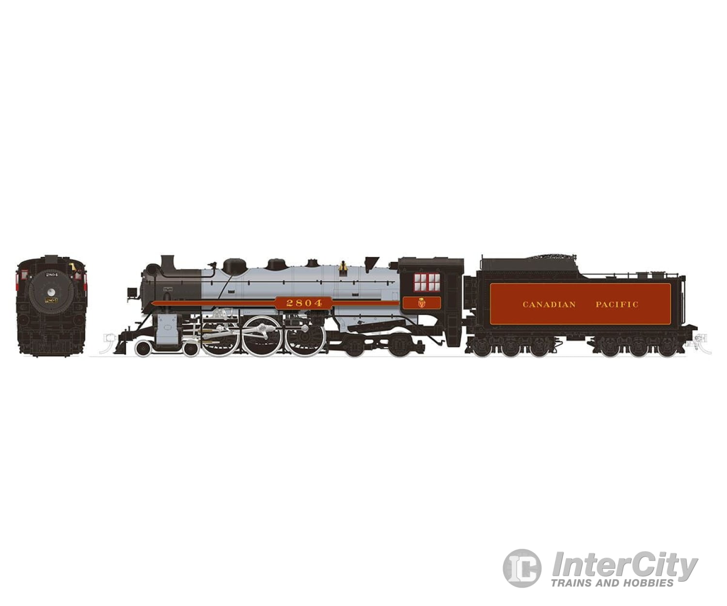 Rapido 601011 Ho H1A 4-6-4 Hudson (Dc/Silent): Cpr - Beaver Shield: #2804 Locomotive