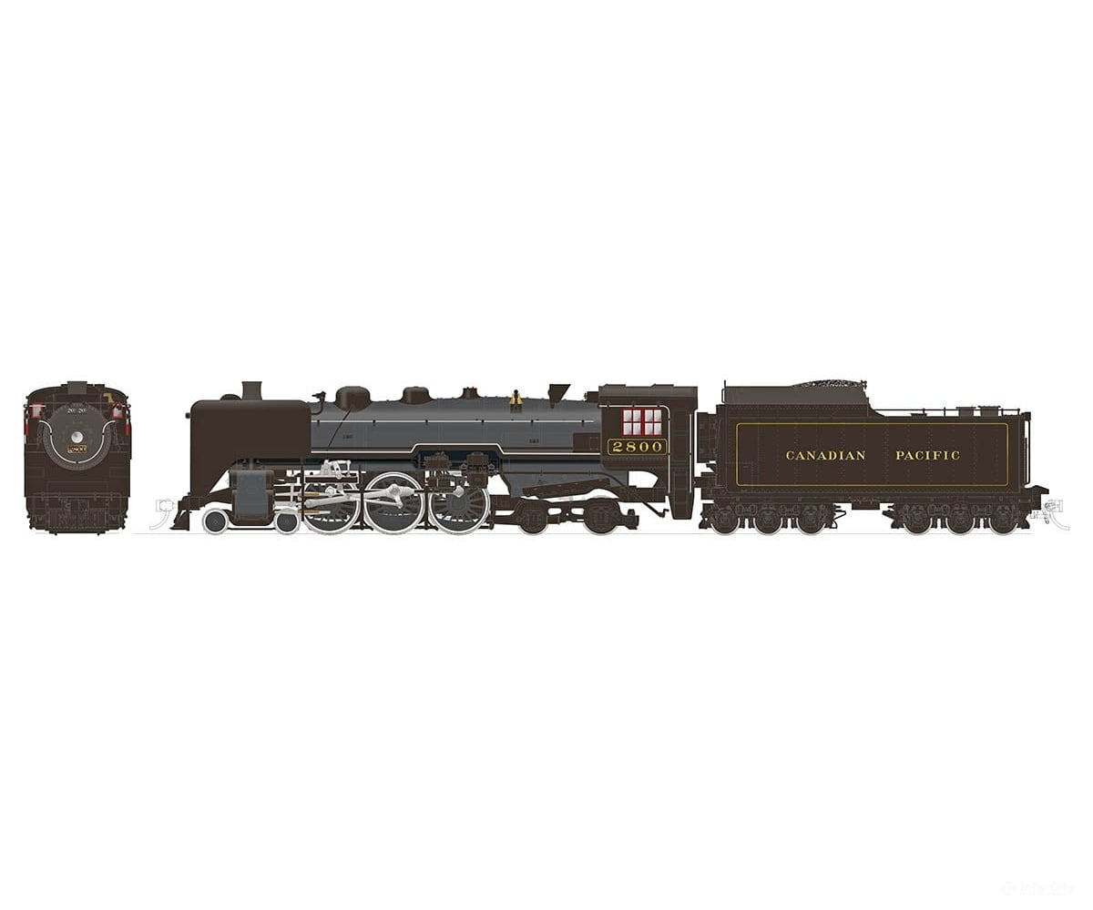 Rapido 601505 Ho H1B 4-6-4 Hudson (Dc/Dcc/Sound): Cpr - As Built: #2816 Locomotive