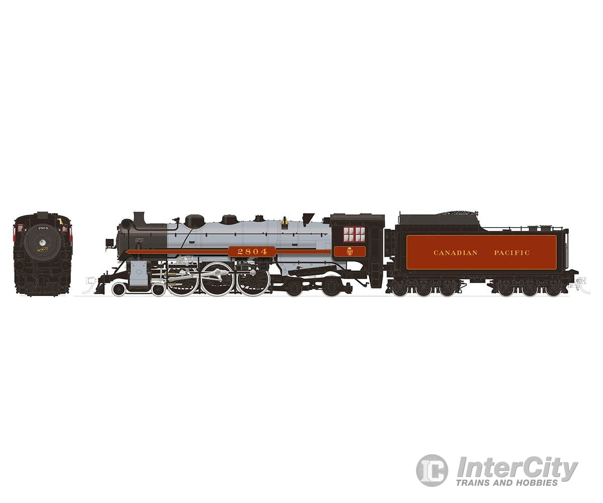 Rapido 601511 Ho H1A 4-6-4 Hudson (Dc/Dcc/Sound): Cpr - Beaver Shield: #2804 Locomotive