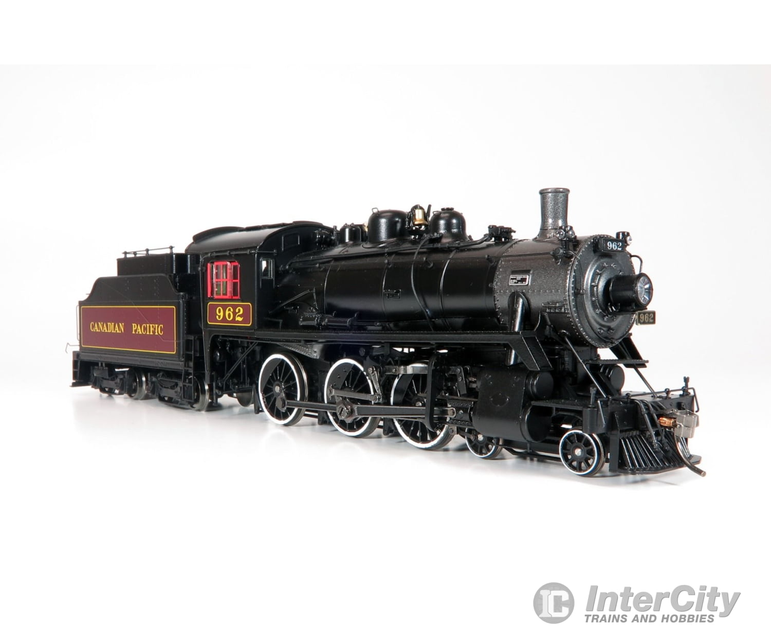 Rapido 602010 Ho Scale D10J Steam Locomotive (Dc/Silent): Cpr Maroon #962 Locomotives