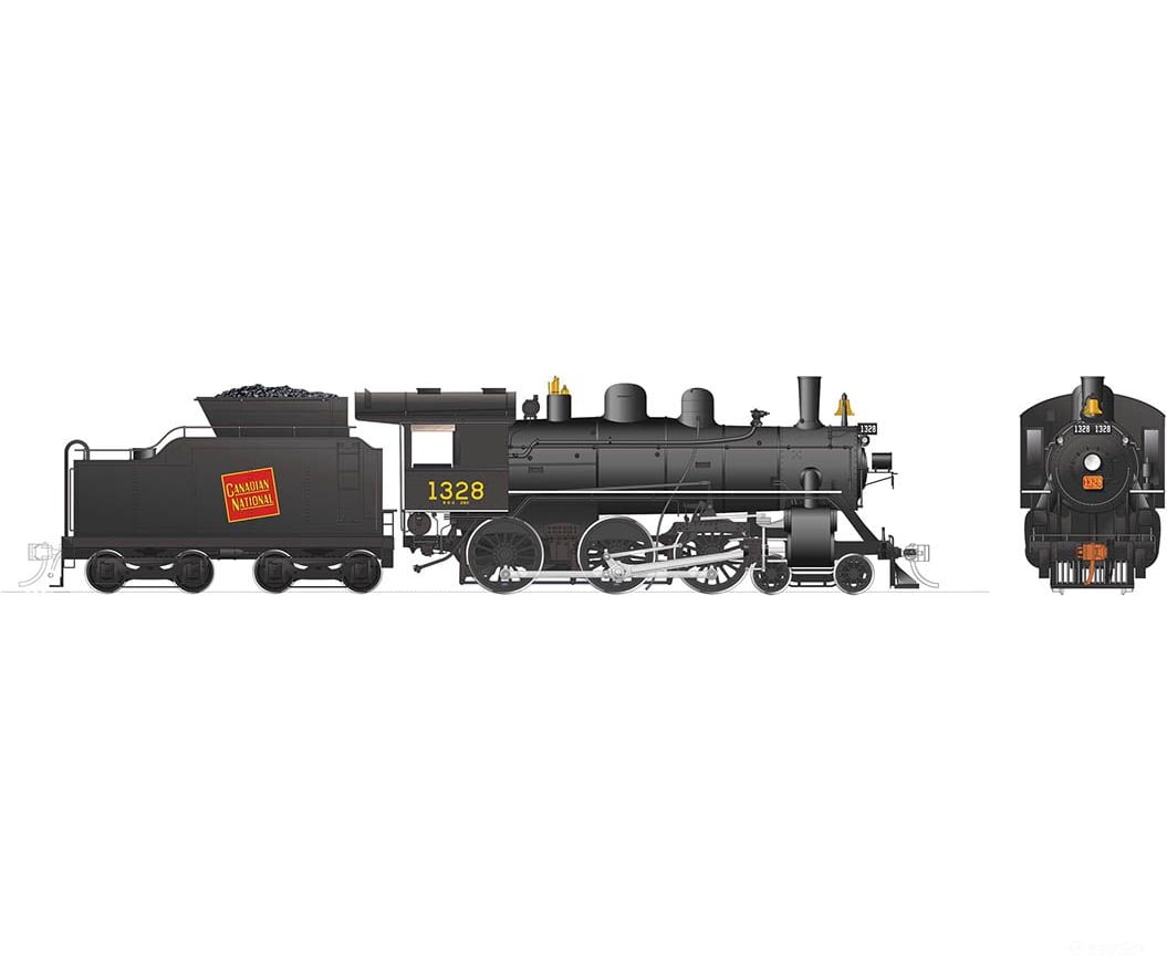 Rapido 603001 Ho Scale H-6-D (Dc/Silent): Cnr - Tilted Wafer #1328 Locomotives