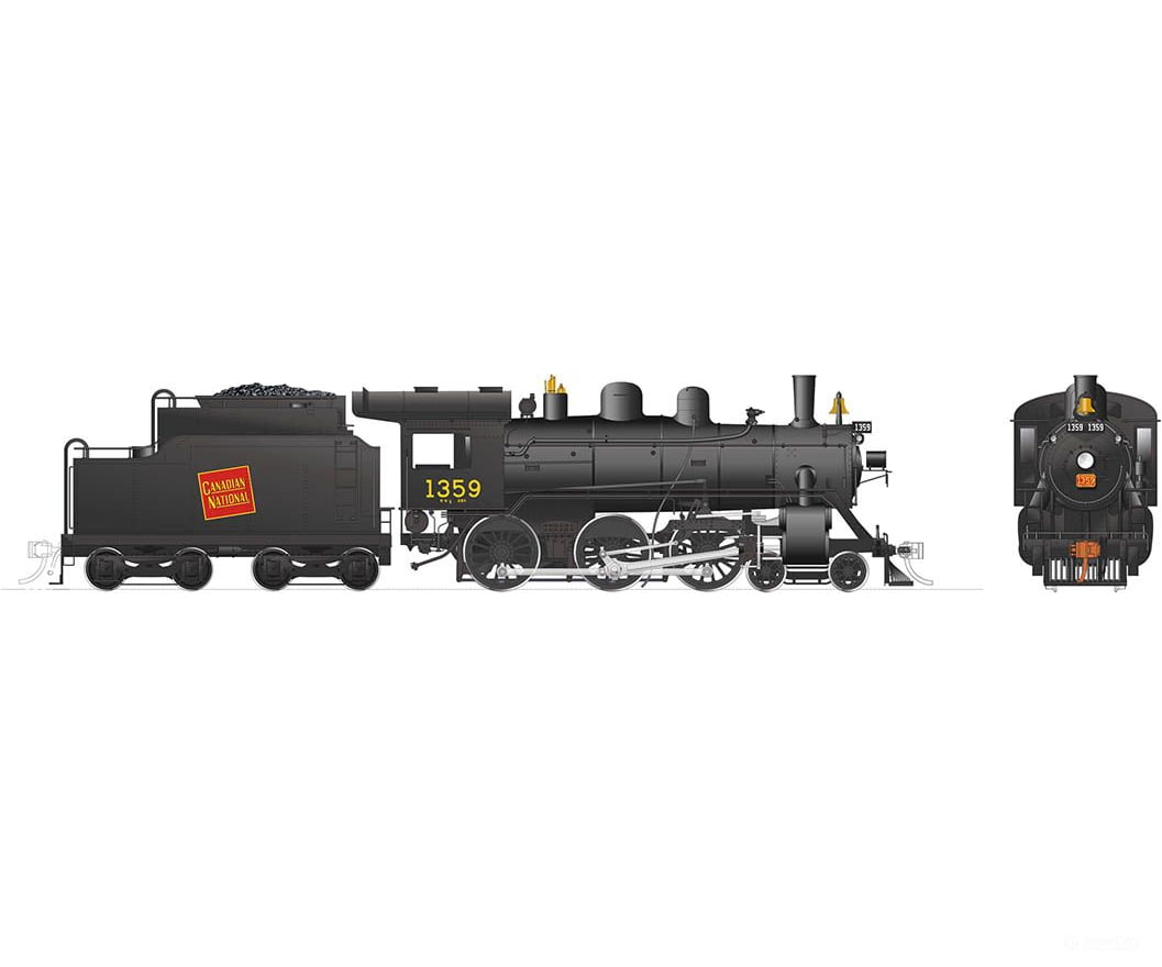 Rapido 603002 Ho Scale H-6-G (Dc/Silent): Cnr - Tilted Wafer #1359 Locomotives