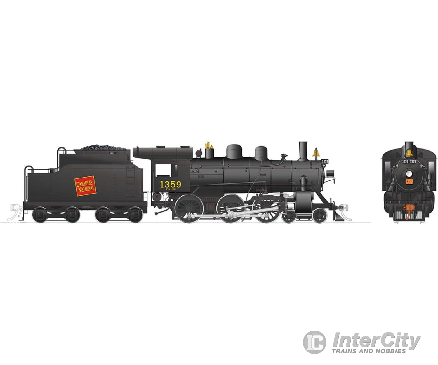 Rapido 603002 Ho Scale H-6-G (Dc/Silent): Cnr - Tilted Wafer #1359 Locomotives