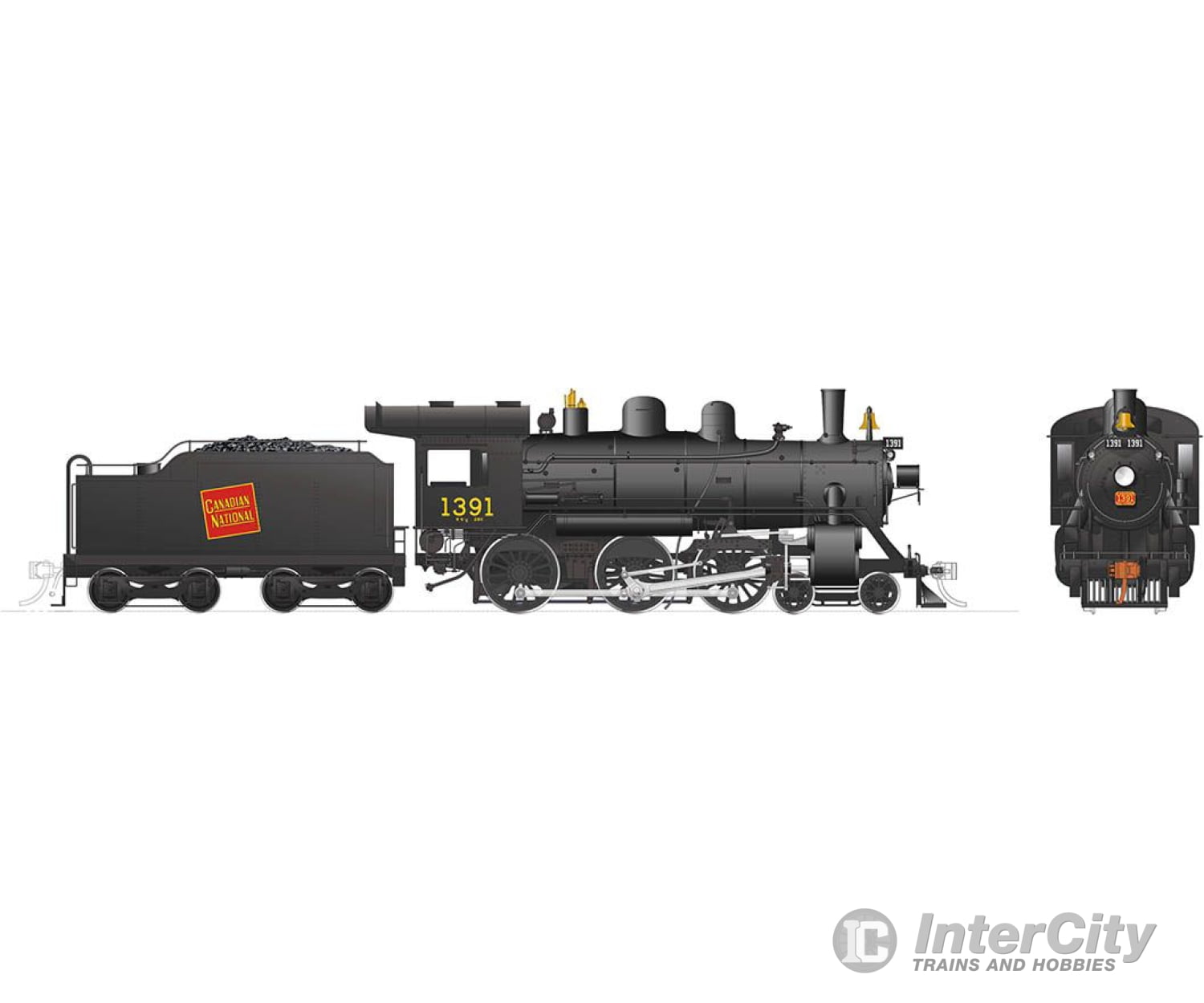 Rapido 603007 Ho Scale H-6-G (Dc/Silent): Cnr - Tilted Wafer #1391 Locomotives