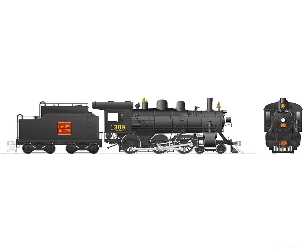 Rapido 603013 Ho Scale H-6-G (Dc/Silent): Cnr - Straight Wafer #1389 Locomotives