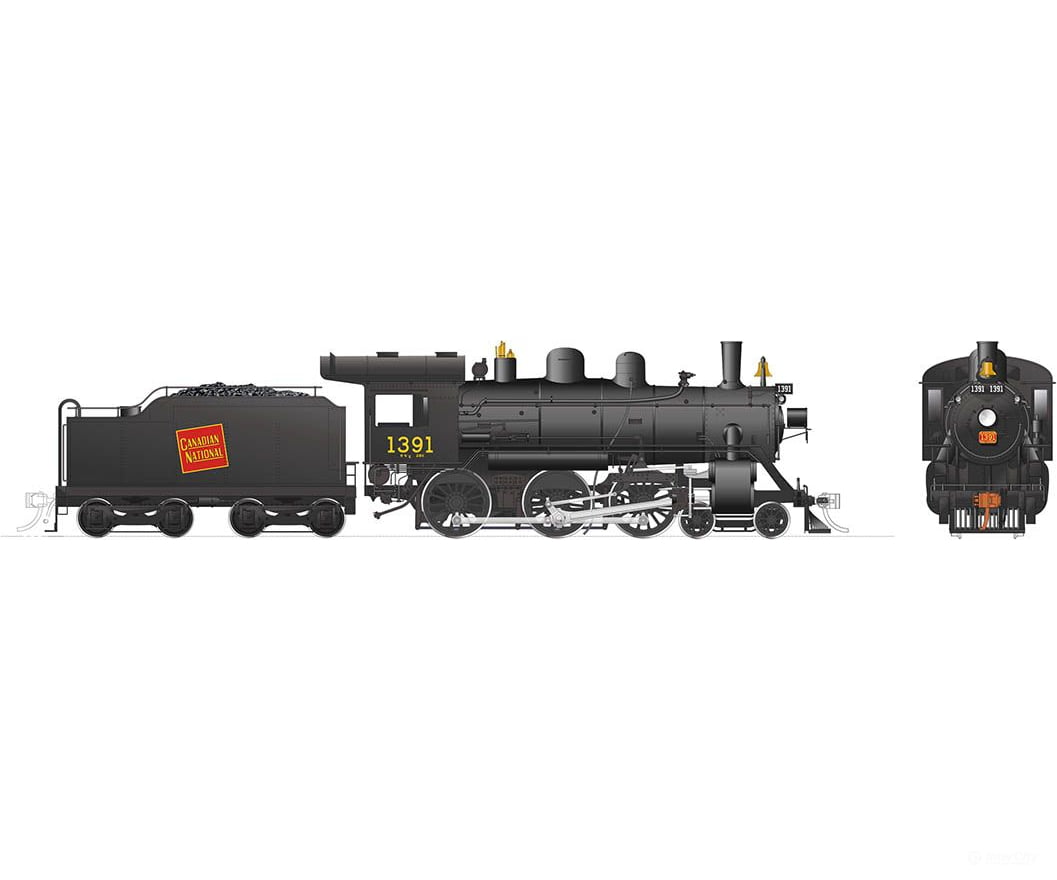 Rapido 603507 Ho Scale H-6-G (Dcc/Sound): Cnr - Tilted Wafer #1391 Locomotives