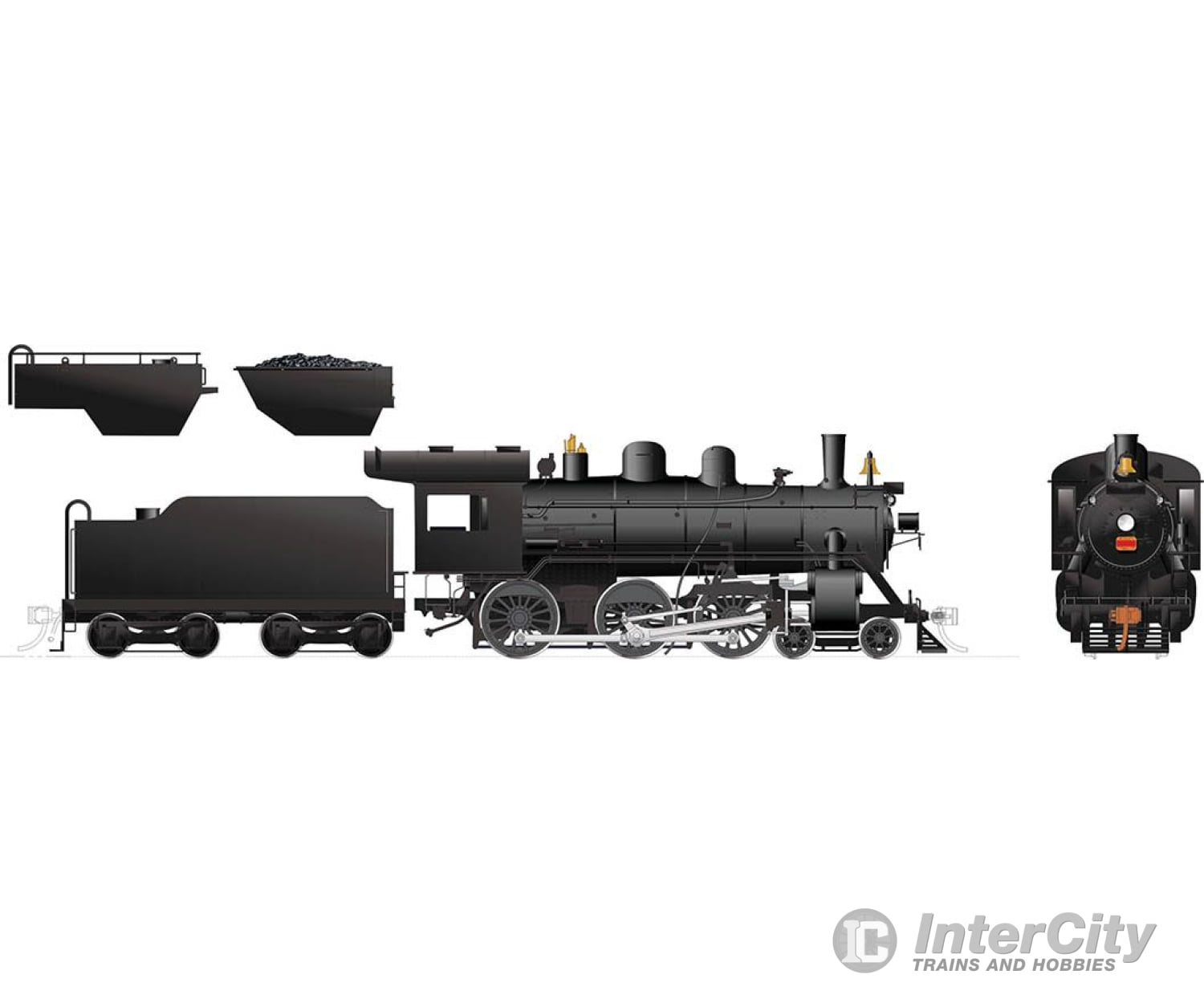 Rapido 603517 Ho Scale H-6-G (Dcc/Sound): Unlettered Wood Cab Locomotives