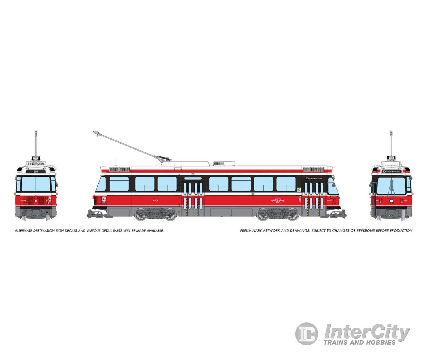 Rapido 702001 HO CLRV (DC/Silent): TTC - Early Scheme: #4004