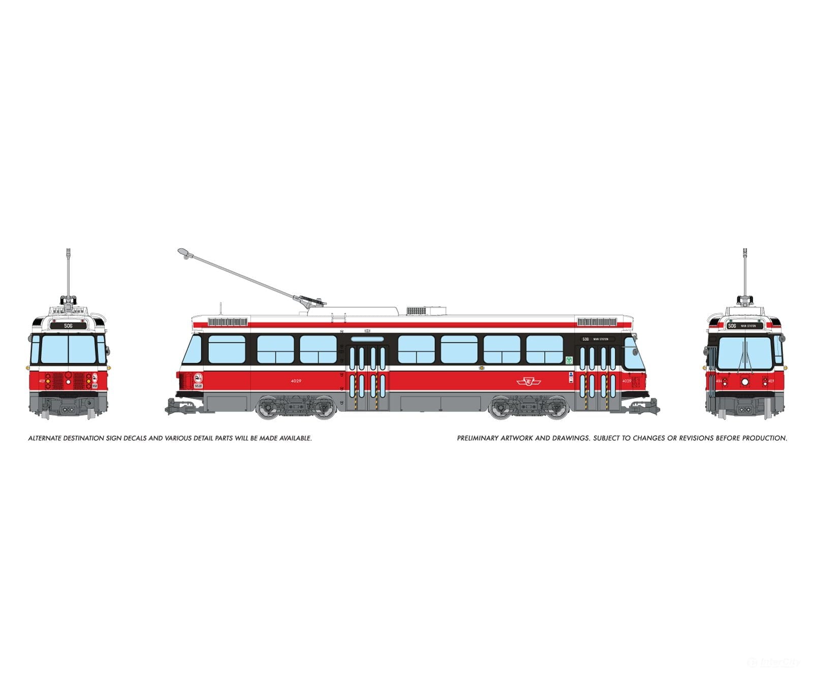 Rapido 702003 HO CLRV (DC/Silent): TTC - Early Scheme: #4029