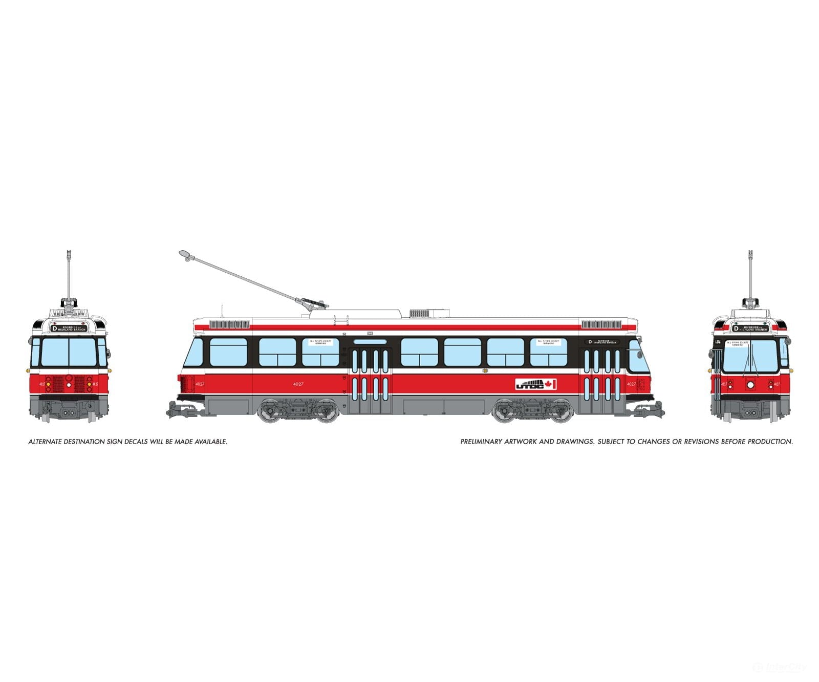 Rapido 702507 HO CLRV (DC/DCC/Sound): Boston UTDC Demonstrator: #4027