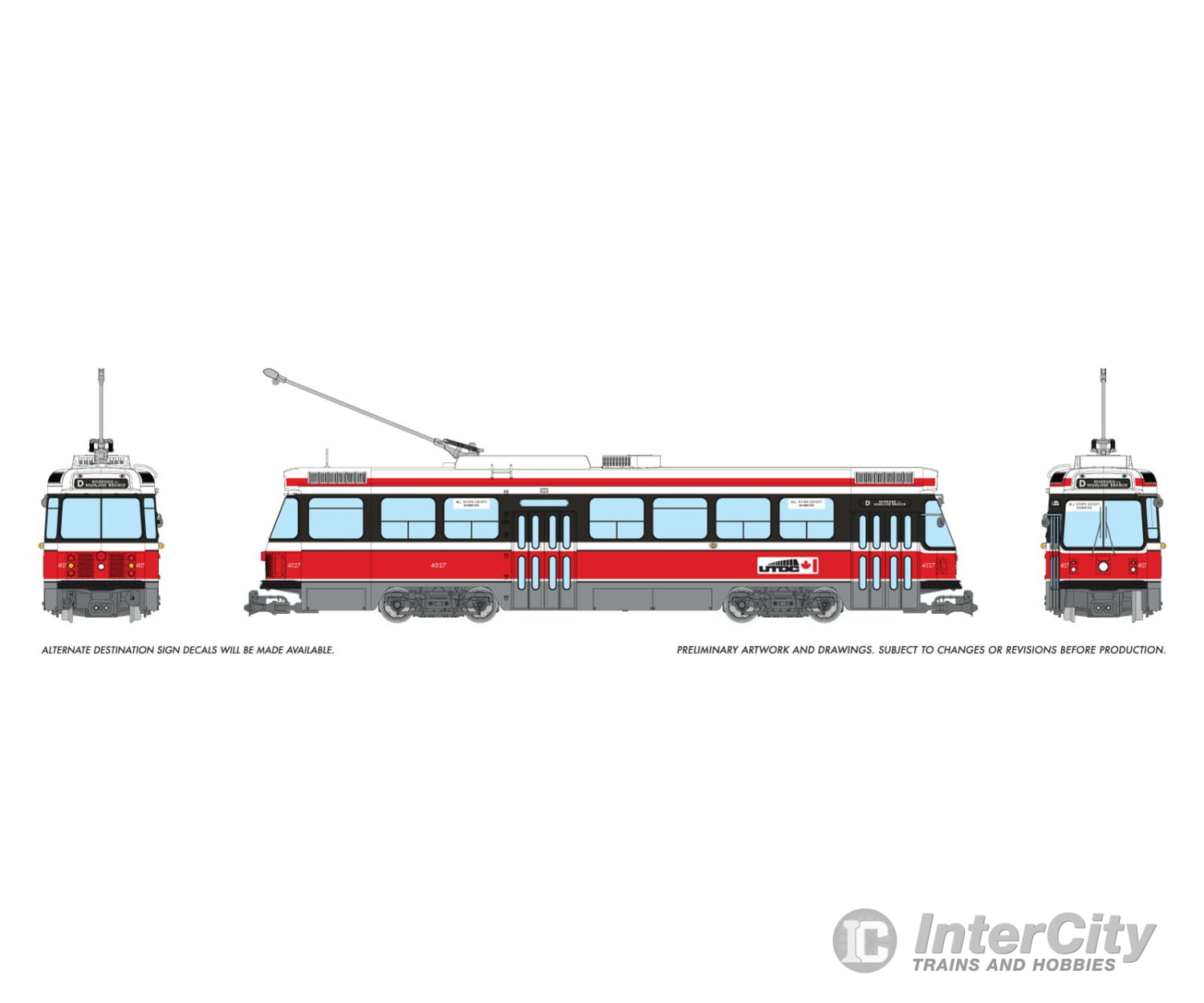 Rapido 702507 HO CLRV (DC/DCC/Sound): Boston UTDC Demonstrator: #4027