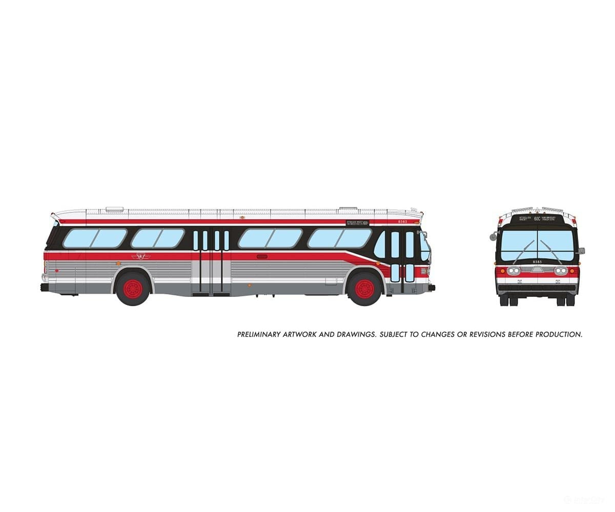 Rapido 751100 Ho 1/87 New Look Bus (Deluxe): Ttc - Clrv Scheme: #8585 Cars & Trucks