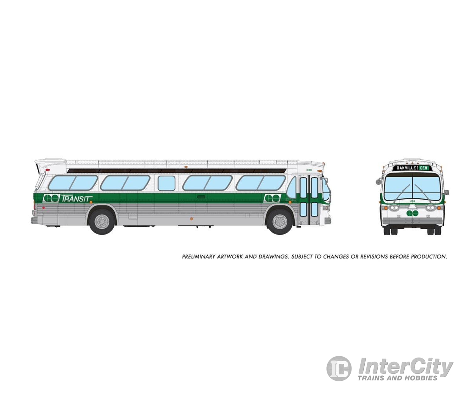 Rapido 753107 Ho 1/87 New Look Bus (Deluxe): Go Transit - Delivery: #1008 Cars & Trucks