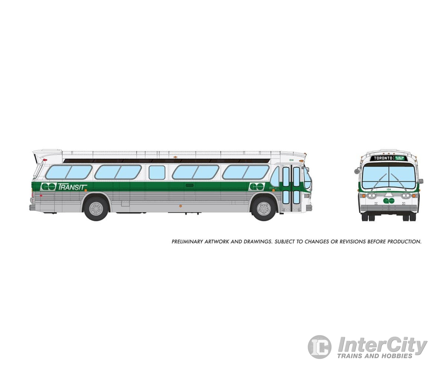 Rapido 753108 Ho 1/87 New Look Bus (Deluxe): Go Transit - Delivery: #1014 Cars & Trucks