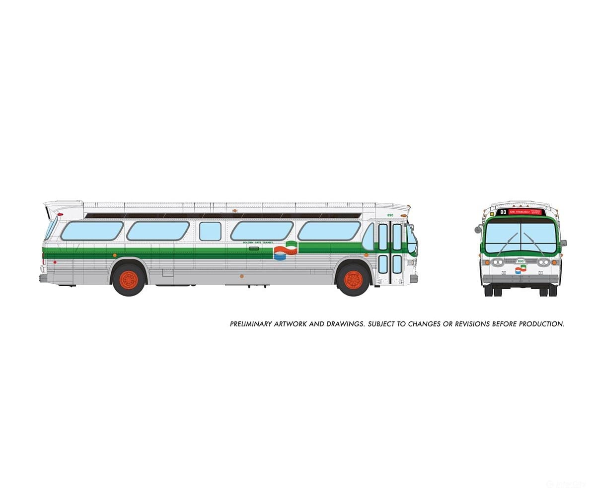 Rapido 753114 Ho 1/87 New Look Bus (Deluxe): Golden Gate Transit: #890 Cars & Trucks