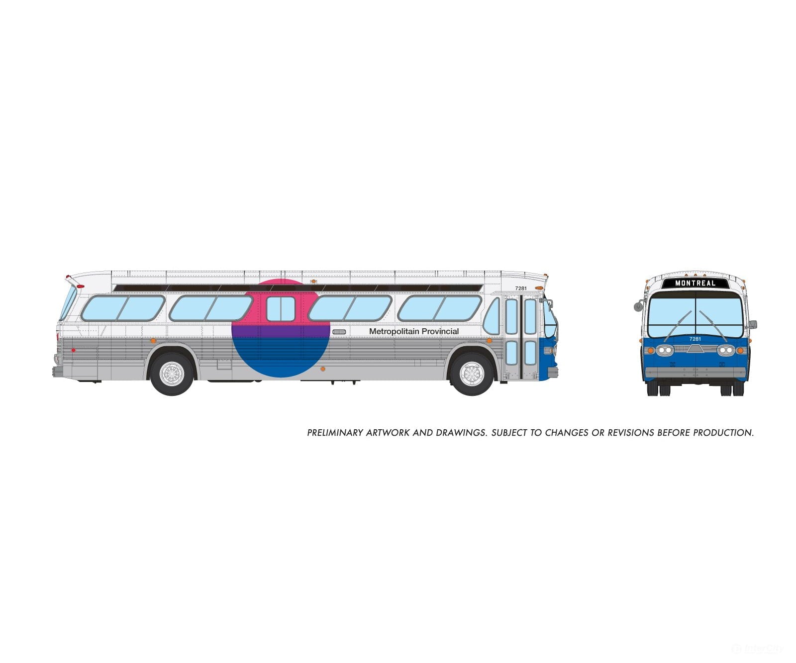 Rapido 753122 Ho 1/87 New Look Bus (Deluxe): Metropolitain Provincial: #7281 Cars & Trucks