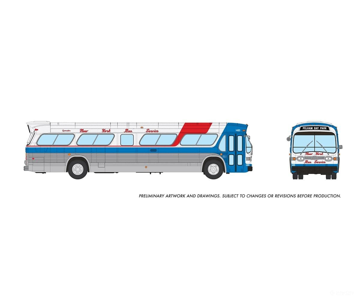 Rapido 753128 Ho 1/87 New Look Bus (Deluxe): York Service: #1485 Cars & Trucks