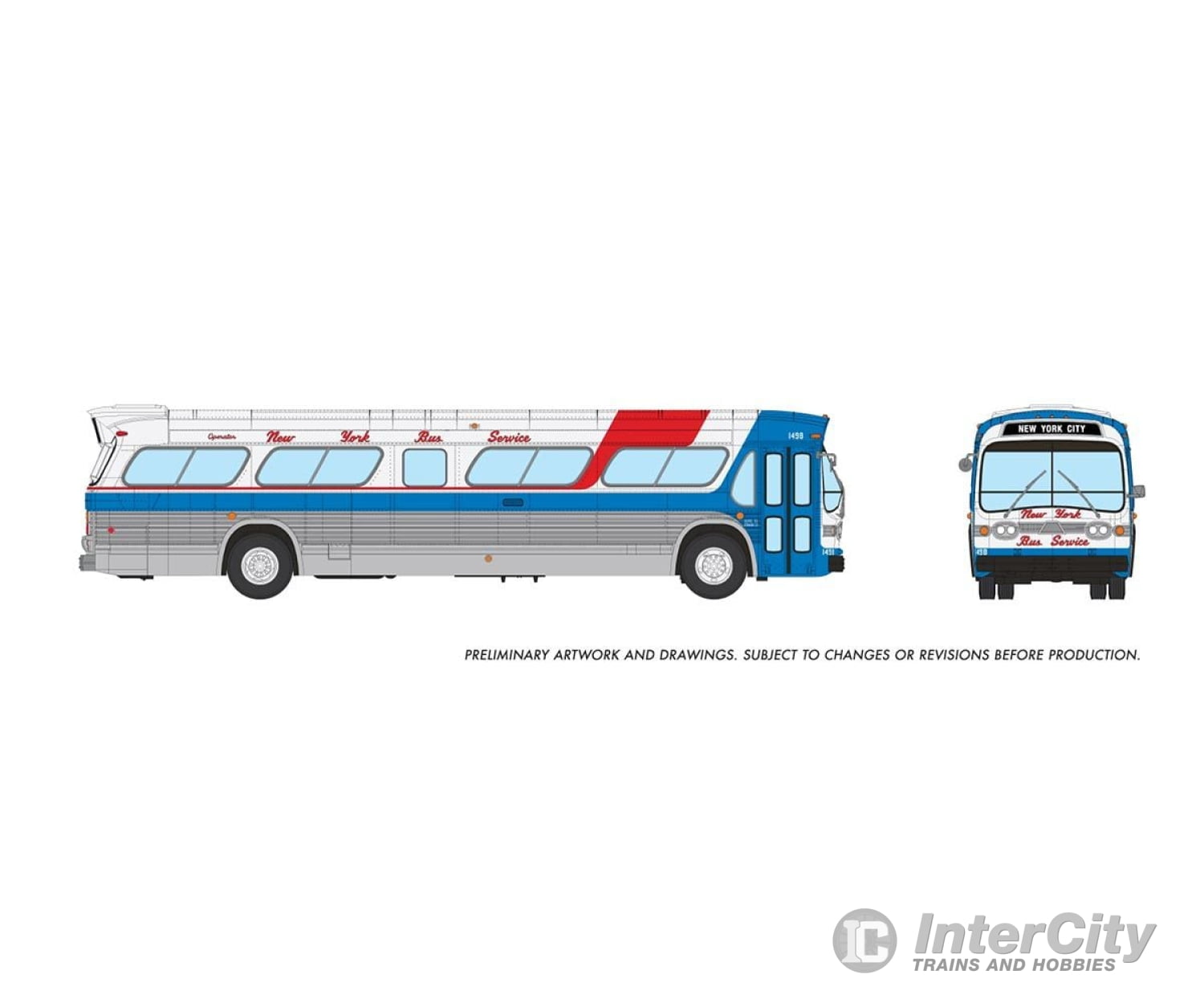 Rapido 753130 Ho 1/87 New Look Bus (Deluxe): York Service: #1498 Cars & Trucks