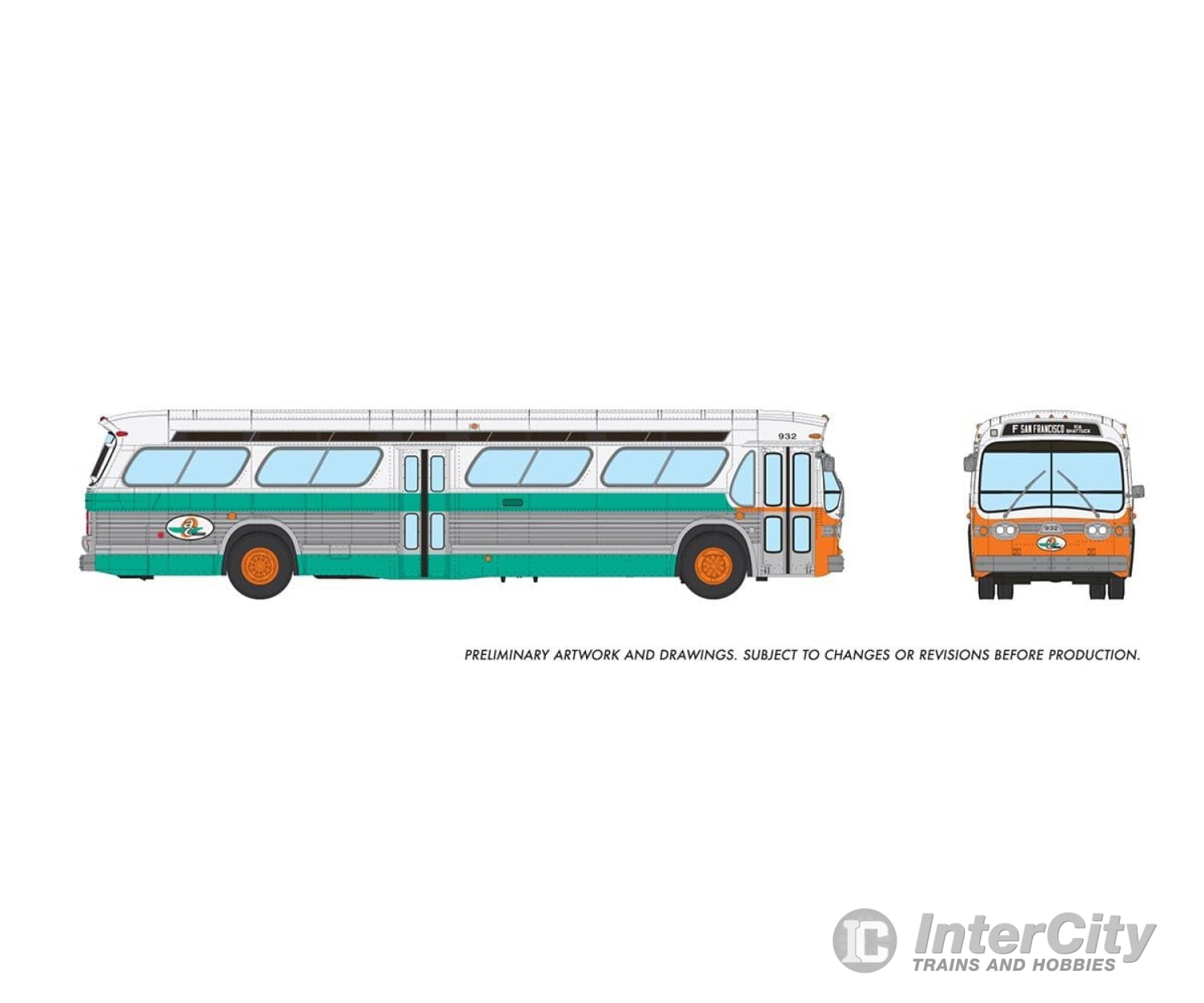 Rapido 753134 Ho 1/87 New Look Bus (Deluxe): Ac Transit: #932 Cars & Trucks