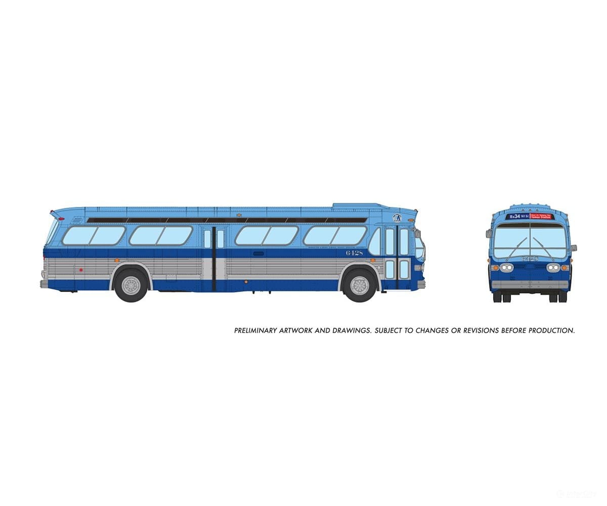 Rapido 753147 Ho 1/87 New Look Bus (Deluxe): York Mta - Blue: #6428 Cars & Trucks