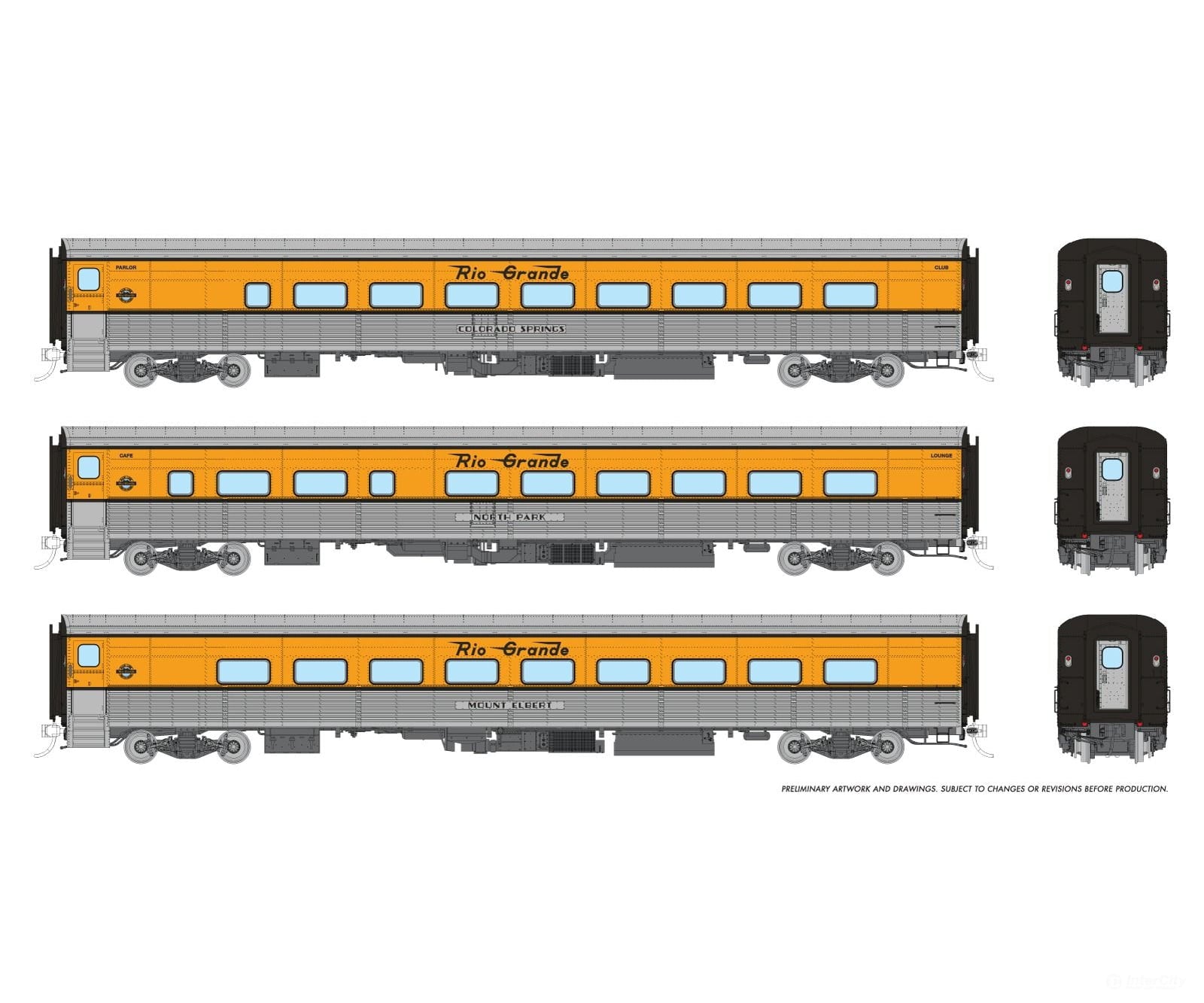 Rapido 9062005 HO Denver Ski Train Set 1: Colorado Springs North Park Mount Elbert - Starter & Train Sets
