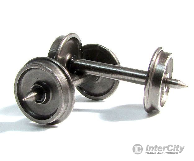 Rapido HO 102047 RP25 Metal Wheelsets Code 88 Tread Insulated One Side 1.015’’ Axle Length - 33’’ Diameter pkg(12)