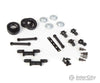Rapido Ho 102077 Bus/Truck Budd Five Hole Steerable Front Axle W/Wheels/Tires -- 2 Sets Parts
