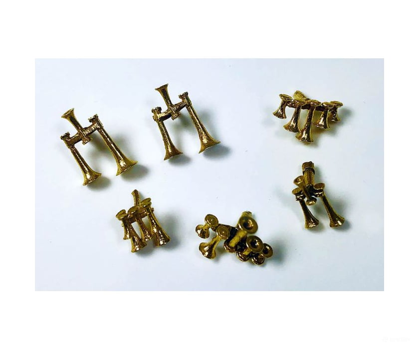 Rapido HO 102107 Brass Horn Pack Detailing Parts