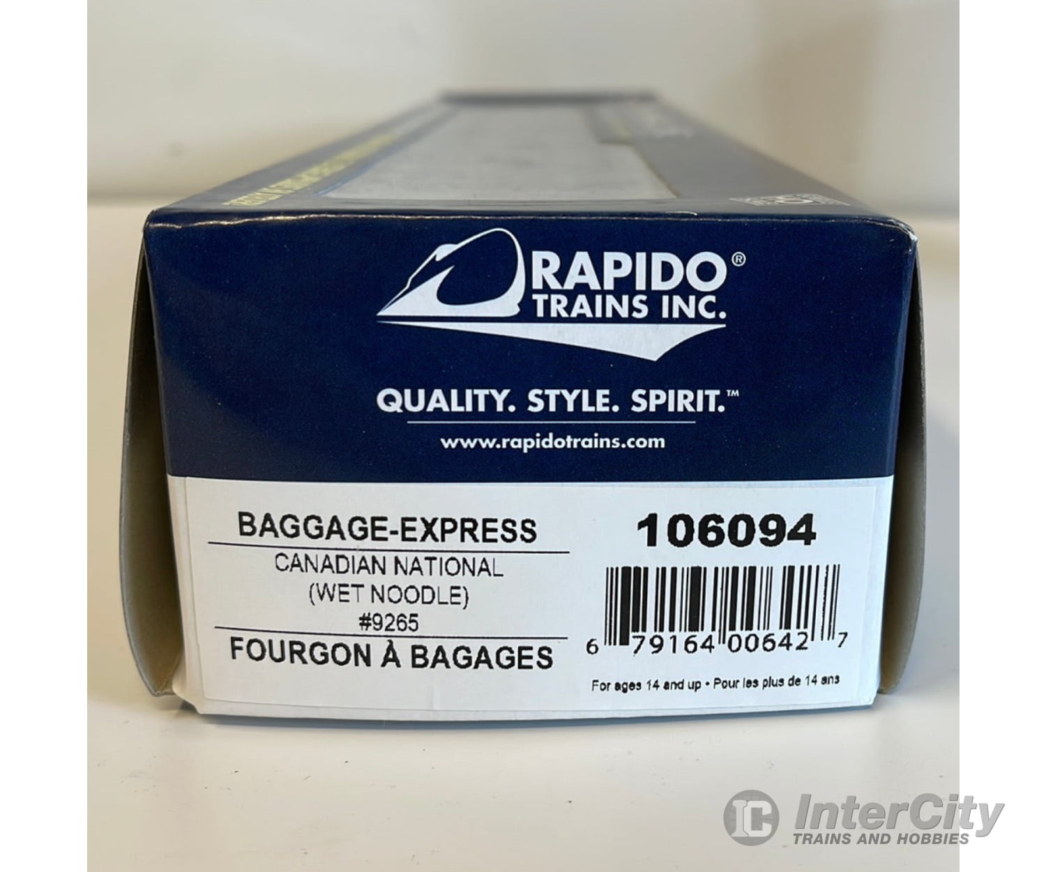 Rapido Ho 106094 73’6’ Smooth Side Baggage - Express - Cn #9265 (Wet Noodle) Ic1 Passenger Cars