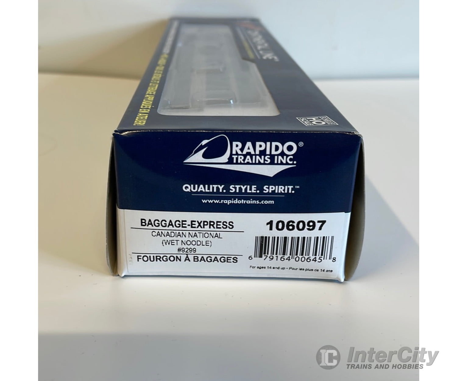 Rapido Ho 106097 73’6’ Smooth Side Baggage - Express - Cn #9299 (Wet Noodle) Ic3 Passenger Cars