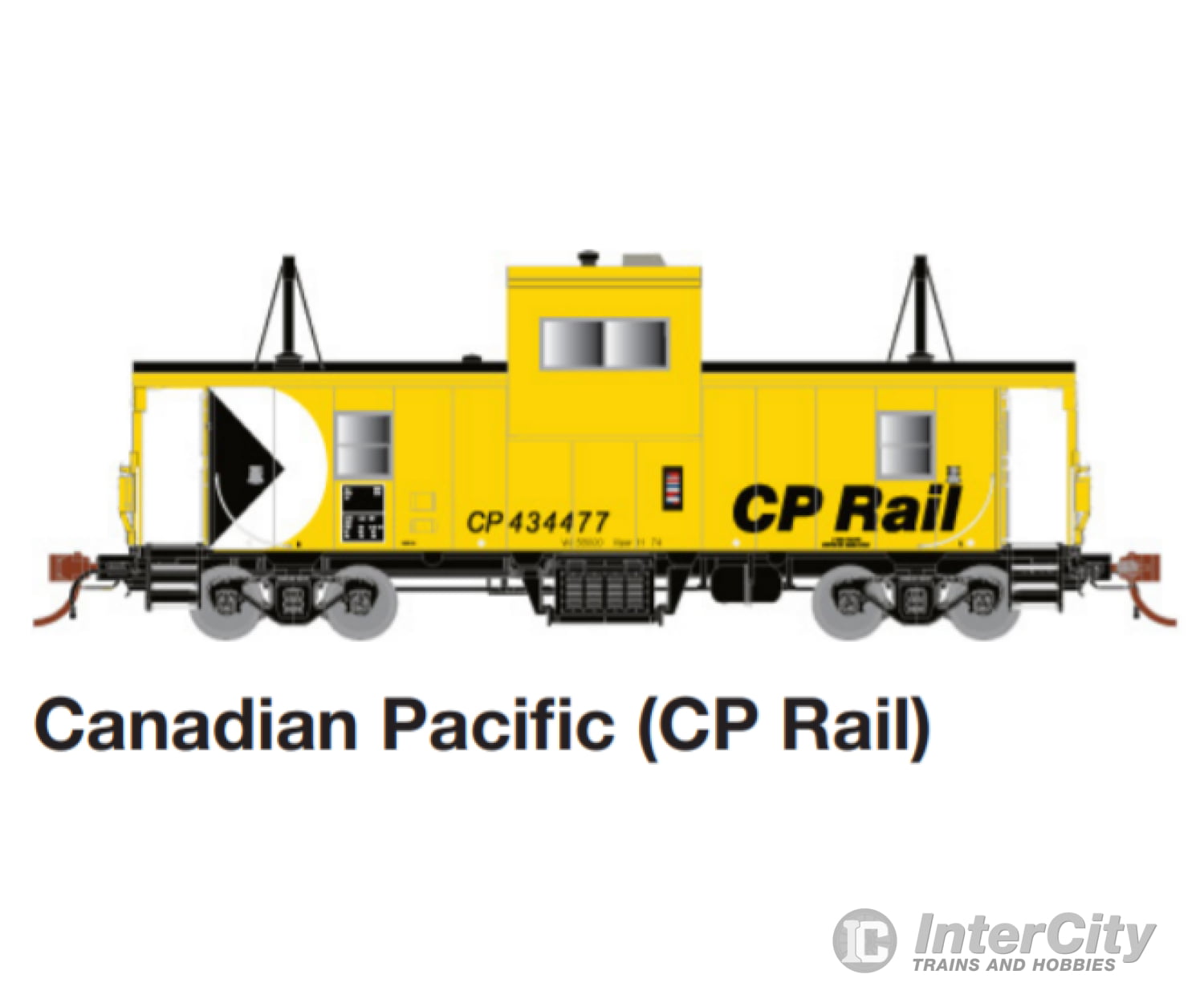 Rapido Ho 110125 Rapido-Ho-#110125 Cp Angus Shops Caboose - Canadian Pacific #434477 Freight Cars