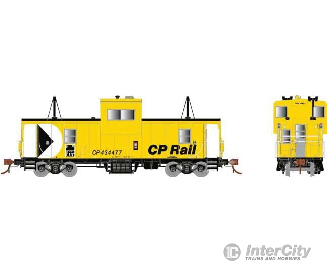 Rapido Ho 110127 Cp Angus Shops Caboose - Ready To Run -- Canadian Pacific 434514 (Yellow Black