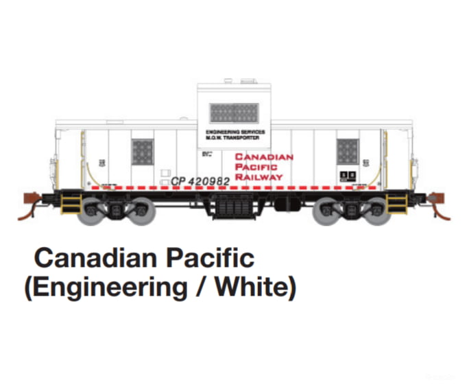 Rapido Ho 110133 Cp Angus Shops Caboose - Ready To Run -- Canadian Pacific 420982 (White Red
