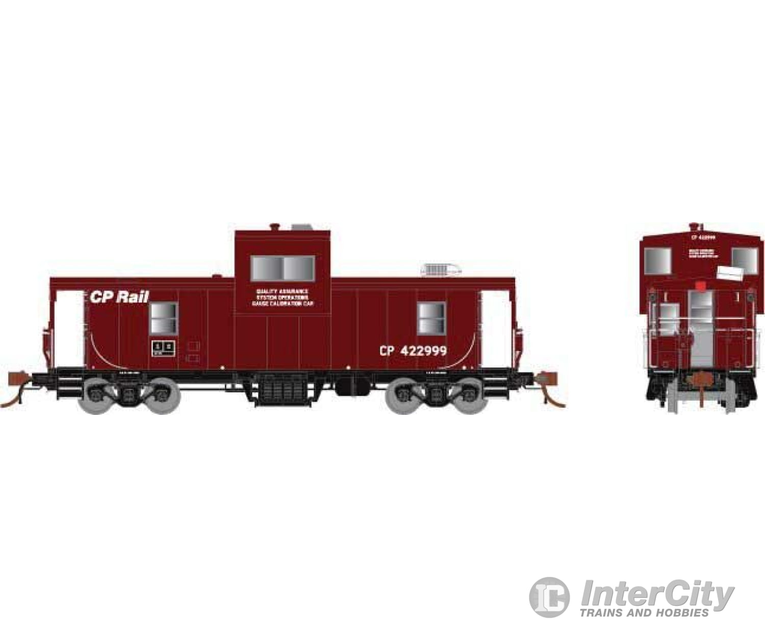 Rapido Ho 110136 Cp Angus Shops Caboose - Ready To Run -- Canadian Pacific 422999 (Maroon White